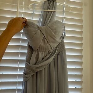Birdy Grey One Shoulder Gray Dress